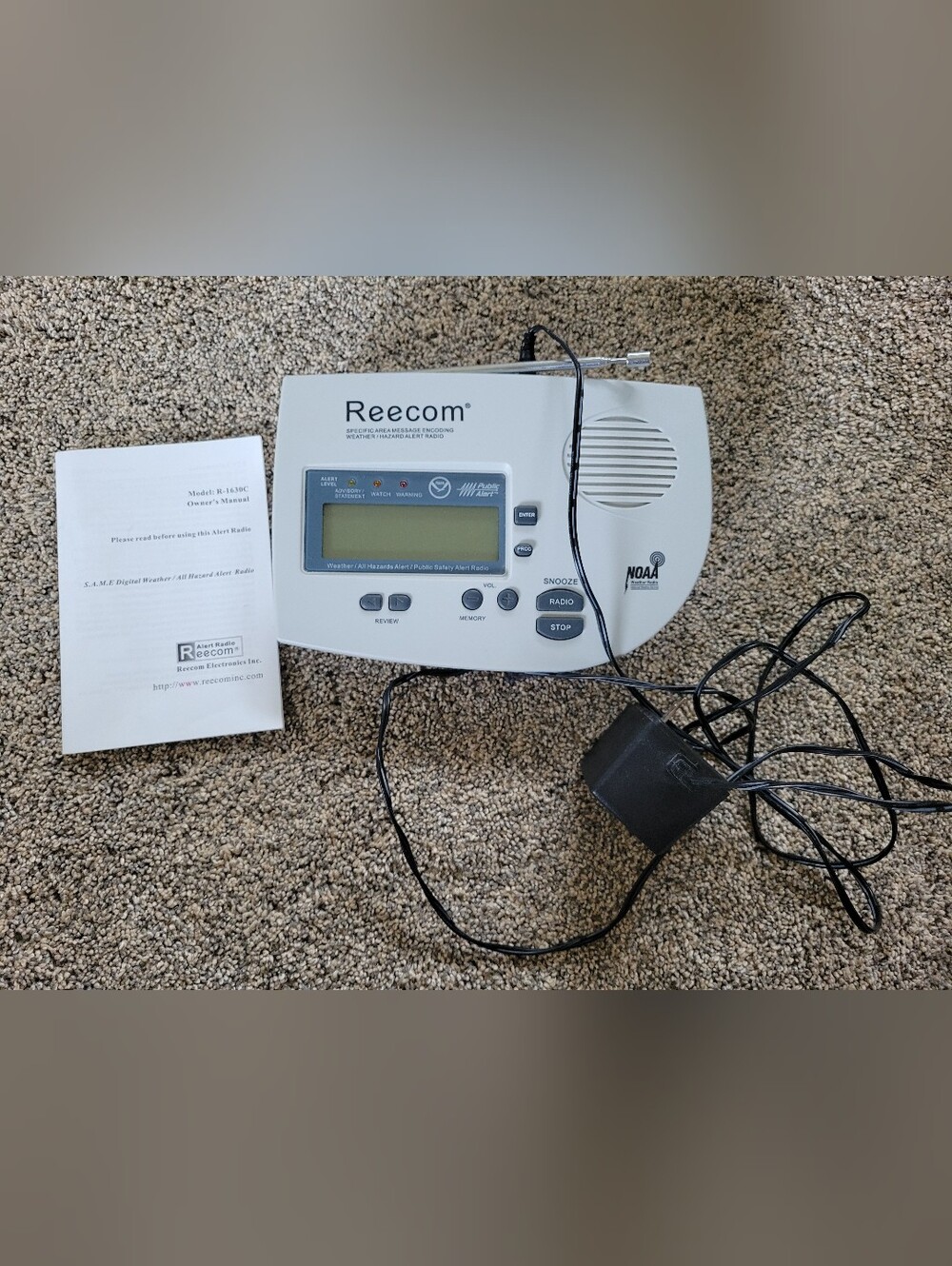 Reecom Weather/Hazard Alert Radio Public Safety Alert Radio